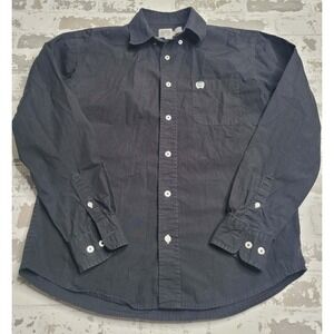 Cinch Black Long Sleeve Button Up Shirt Youth XL - 14